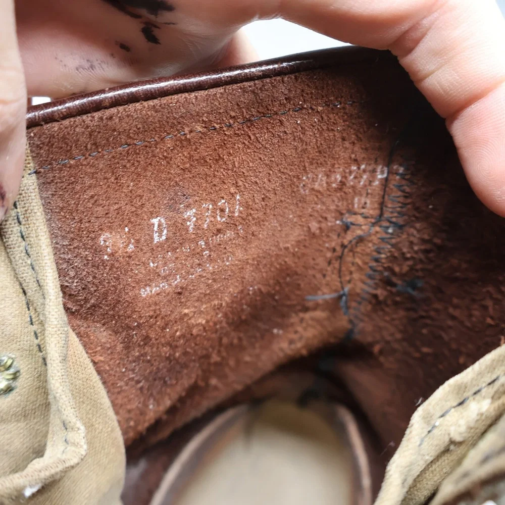 Filson Men 9.5D Work Uplander Boots Brn Moc Toe Leather Lug Sole Rugged Lace VTG